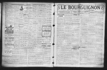 3 vues - Le Bourguignon : journal de la démocratie radicale-socialiste, n° 177, mardi 31 juillet 1928 (ouvre la visionneuse)