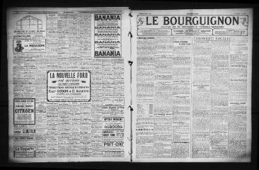 3 vues - Le Bourguignon : journal de la démocratie radicale-socialiste, n° 193, mardi 21 août 1928 (ouvre la visionneuse)