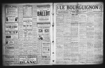 3 vues - Le Bourguignon : journal de la démocratie radicale-socialiste, n° 17, lundi 21 janvier 1929 (ouvre la visionneuse)