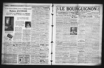 3 vues - Le Bourguignon : journal de la démocratie radicale-socialiste, n° 134, jeudi 6 juin 1929 (ouvre la visionneuse)