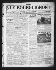 3 vues - Le Bourguignon : journal de la démocratie radicale-socialiste, n° 163, mercredi 10 juillet 1929 (ouvre la visionneuse)