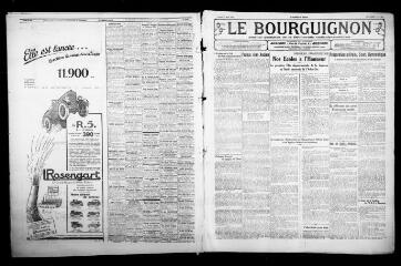 3 vues - Le Bourguignon : journal quotidien de la démocratie radicale-socialiste, n° 174, lundi 23 juin 1930 (ouvre la visionneuse)