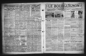 4 vues - Le Bourguignon : journal quotidien de la démocratie radicale-socialiste, n° 186, samedi 5 juillet 1930 (ouvre la visionneuse)