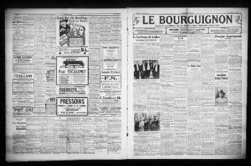 3 vues - Le Bourguignon : journal quotidien de la démocratie radicale-socialiste, n° 202, mardi 21 juillet 1931 (ouvre la visionneuse)