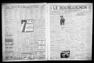 3 vues - Le Bourguignon : journal quotidien de la démocratie radicale-socialiste, n° 294, mercredi 21 octobre 1931 (ouvre la visionneuse)