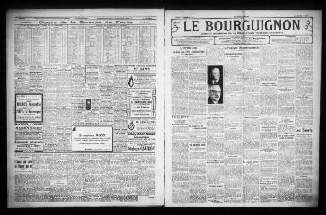3 vues - Le Bourguignon : journal quotidien de la démocratie radicale-socialiste, n° 318, samedi 14 novembre 1931 (ouvre la visionneuse)