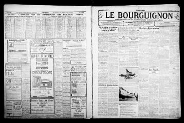3 vues - Le Bourguignon : journal quotidien de la démocratie radicale-socialiste, n° 32, lundi 1er février 1932 (ouvre la visionneuse)