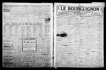 3 vues - Le Bourguignon : journal quotidien de la démocratie radicale-socialiste, n° 83, mercredi 23 mars 1932 (ouvre la visionneuse)