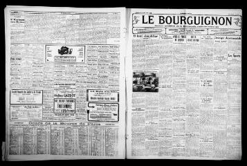 4 vues - Le Bourguignon : journal quotidien de la démocratie radicale-socialiste, n° 241, dimanche 28 août 1932 (ouvre la visionneuse)