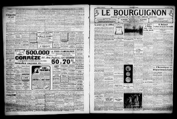 3 vues - Le Bourguignon : journal quotidien de la démocratie radicale-socialiste, n° 84, samedi 25 mars 1933 (ouvre la visionneuse)