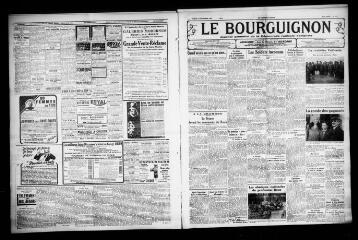 4 vues - Le Bourguignon : journal quotidien de la démocratie radicale-socialiste, n° 314, samedi 11 novembre 1933 (ouvre la visionneuse)