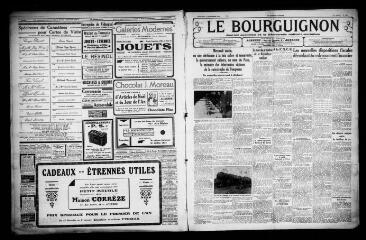 3 vues - Le Bourguignon : journal quotidien de la démocratie radicale-socialiste, n° 360, mercredi 27 décembre 1933 (ouvre la visionneuse)