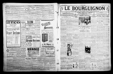 3 vues - Le Bourguignon : journal quotidien de la démocratie radicale-socialiste, n° 70, lundi 12 mars 1934 (ouvre la visionneuse)