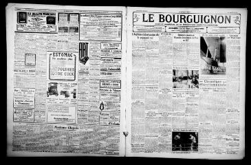 4 vues - Le Bourguignon : journal quotidien de la démocratie radicale-socialiste, n° 125, dimanche 6 mai 1934 (ouvre la visionneuse)