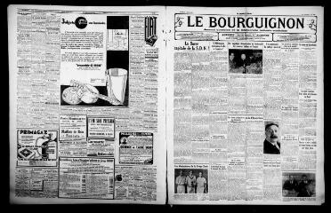 3 vues - Le Bourguignon : journal quotidien de la démocratie radicale-socialiste, n° 159, samedi 9 juin 1934 (ouvre la visionneuse)
