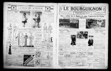 3 vues - Le Bourguignon : journal quotidien de la démocratie radicale-socialiste, n° 37, vendredi 8 février 1935 (ouvre la visionneuse)