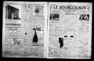 3 vues - Le Bourguignon : journal quotidien de la démocratie radicale-socialiste, n° 80, samedi 23 mars 1935 (ouvre la visionneuse)
