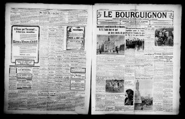 3 vues - Le Bourguignon : journal quotidien de la démocratie radicale-socialiste, n° 84, mercredi 27 mars 1935 (ouvre la visionneuse)