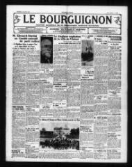 4 vues - Le Bourguignon : journal quotidien de la démocratie radicale-socialiste, n° 184, vendredi 5 juillet 1935 (ouvre la visionneuse)