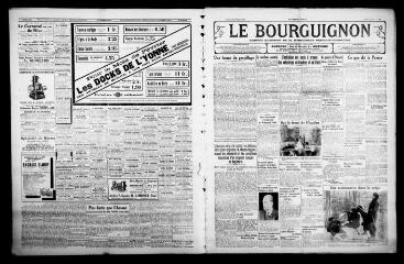 3 vues - Le Bourguignon : journal quotidien de la démocratie radicale-socialiste, n° 40, lundi 10 février 1936 (ouvre la visionneuse)