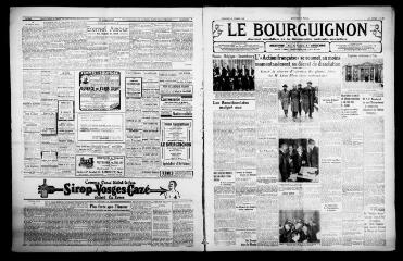 4 vues - Le Bourguignon : journal quotidien de la démocratie radicale-socialiste, n° 46, dimanche 16 février 1936 (ouvre la visionneuse)