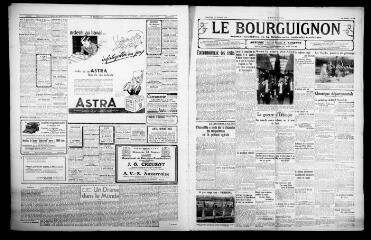 4 vues - Le Bourguignon : journal quotidien de la démocratie radicale-socialiste, n° 53, dimanche 23 février 1936 (ouvre la visionneuse)