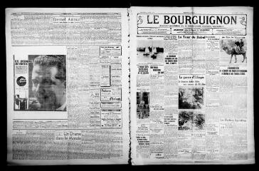 3 vues - Le Bourguignon : journal quotidien de la démocratie radicale-socialiste, n° 105, mercredi 15 avril 1936 (ouvre la visionneuse)
