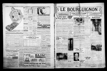 4 vues - Le Bourguignon : journal quotidien de la démocratie radicale-socialiste, n° 115, samedi 25 avril 1936 (ouvre la visionneuse)