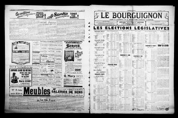4 vues - Le Bourguignon : journal quotidien de la démocratie radicale-socialiste, n° 118, mardi 28 avril 1936 (ouvre la visionneuse)