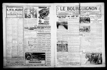 4 vues - Le Bourguignon : journal quotidien de la démocratie radicale-socialiste, n° 123, dimanche 3 mai 1936 (ouvre la visionneuse)