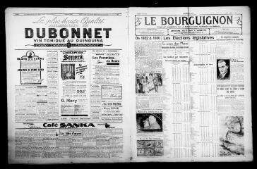 3 vues - Le Bourguignon : journal quotidien de la démocratie radicale-socialiste, n° 125, mardi 5 mai 1936 (ouvre la visionneuse)