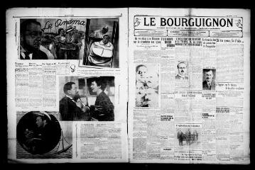 4 vues - Le Bourguignon : journal quotidien de la démocratie radicale-socialiste, n° 183, jeudi 2 juillet 1936 (ouvre la visionneuse)