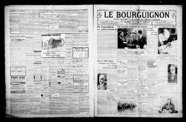 4 vues - Le Bourguignon : journal quotidien de la démocratie radicale-socialiste, n° 185, samedi 4 juillet 1936 (ouvre la visionneuse)
