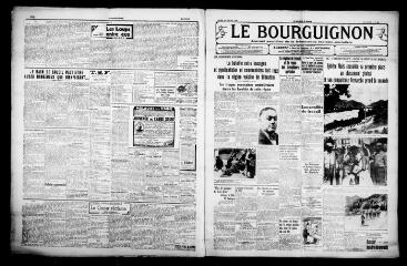 3 vues - Le Bourguignon : journal quotidien de la démocratie radicale-socialiste, n° 201, mardi 21 juillet 1936 (ouvre la visionneuse)