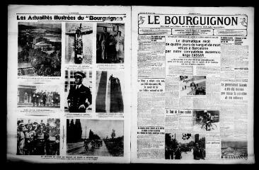 4 vues - Le Bourguignon : journal quotidien de la démocratie radicale-socialiste, n° 206, dimanche 26 juillet 1936 (ouvre la visionneuse)