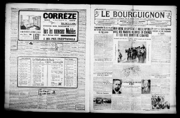 3 vues - Le Bourguignon : journal quotidien de la démocratie radicale-socialiste, n° 249, lundi 7 septembre 1936 (ouvre la visionneuse)