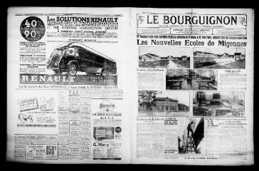 3 vues - Le Bourguignon : journal quotidien de la démocratie radicale-socialiste, n° 284, lundi 12 octobre 1936 (ouvre la visionneuse)