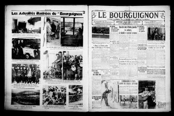 4 vues - Le Bourguignon : journal quotidien de la démocratie radicale-socialiste, n° 290, dimanche 18 octobre 1936 (ouvre la visionneuse)