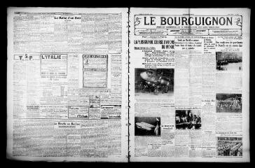 4 vues - Le Bourguignon : journal quotidien de la démocratie radicale-socialiste, n° 299, mardi 27 octobre 1936 (ouvre la visionneuse)