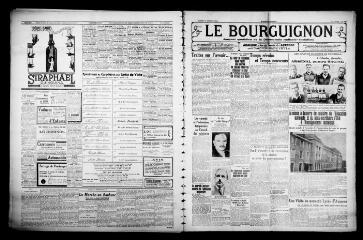 4 vues - Le Bourguignon : journal quotidien de la démocratie radicale-socialiste, n° 303, samedi 31 octobre 1936 (ouvre la visionneuse)