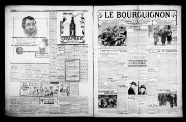 4 vues - Le Bourguignon : journal quotidien de la démocratie radicale-socialiste, n° 310, samedi 7 novembre 1936 (ouvre la visionneuse)