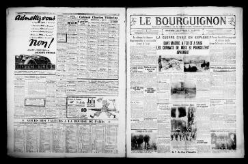 4 vues - Le Bourguignon : journal quotidien de la démocratie radicale-socialiste, n° 315, jeudi 12 novembre 1936 (ouvre la visionneuse)