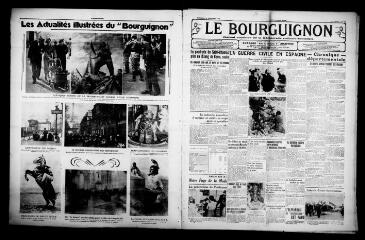 4 vues - Le Bourguignon : journal quotidien de la démocratie radicale-socialiste, n° 321, mercredi 18 novembre 1936 (ouvre la visionneuse)