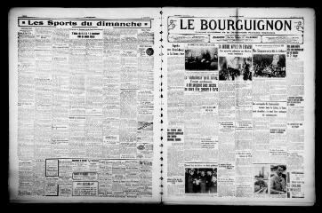 3 vues - Le Bourguignon : journal quotidien de la démocratie radicale-socialiste, n° 342, mercredi 9 décembre 1936 (ouvre la visionneuse)