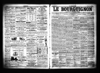 3 vues - Le Bourguignon : journal de la démocratie radicale, n° 93, samedi 20 avril 1901 (ouvre la visionneuse)