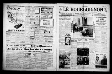 4 vues - Le Bourguignon : journal quotidien de la démocratie radicale-socialiste, n° 2, dimanche 3 janvier 1937 (ouvre la visionneuse)