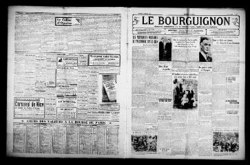 4 vues - Le Bourguignon : journal quotidien de la démocratie radicale-socialiste, n° 8, samedi 9 janvier 1937 (ouvre la visionneuse)
