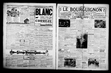 4 vues - Le Bourguignon : journal quotidien de la démocratie radicale-socialiste, n° 50, samedi 20 février 1937 (ouvre la visionneuse)
