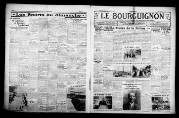 4 vues - Le Bourguignon : journal quotidien de la démocratie radicale-socialiste, n° 68, mercredi 10 mars 1937 (ouvre la visionneuse)