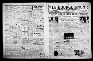 4 vues - Le Bourguignon : journal quotidien de la démocratie radicale-socialiste, n° 77, vendredi 19 mars 1937 (ouvre la visionneuse)